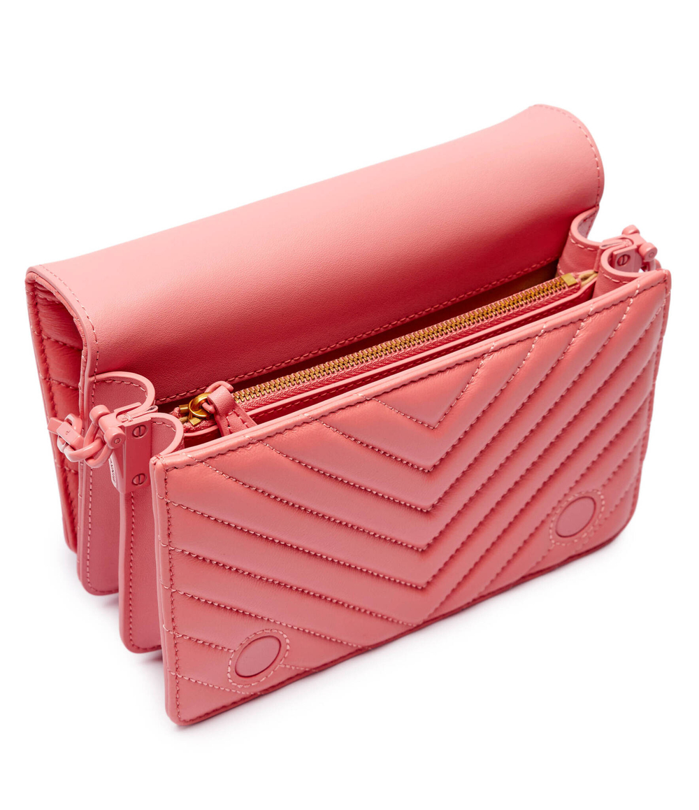 Кожаная сумка-мессенджер LOVE CLICK MINI SHEEP NAPPA CH Pinko - пудро-розовый(100067 A0VM)