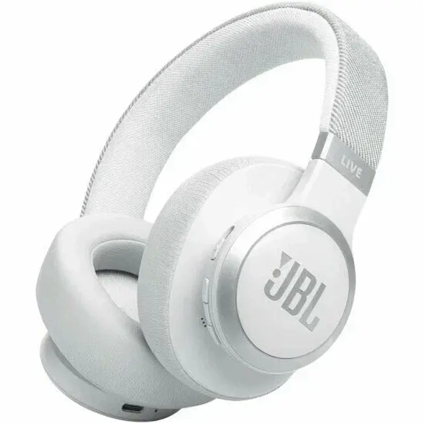 Беспроводные наушники JBL Live 770NC, mini 3.5 мм, Bluetooth, белый