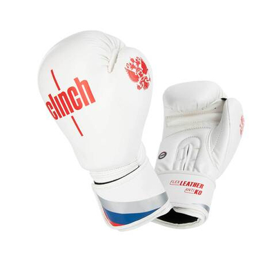 Перчатки боксерские Clinch Olimp бело-красные C111