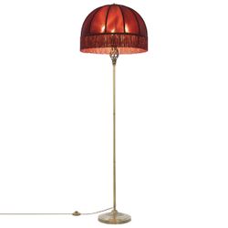 Citilux Базель CL407933 Торшер бронза с красным абажуром
