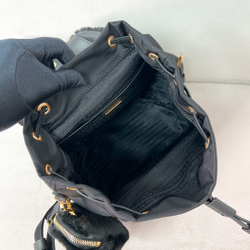 Prada Re-Nylon and Shearling Backpack 25 cm