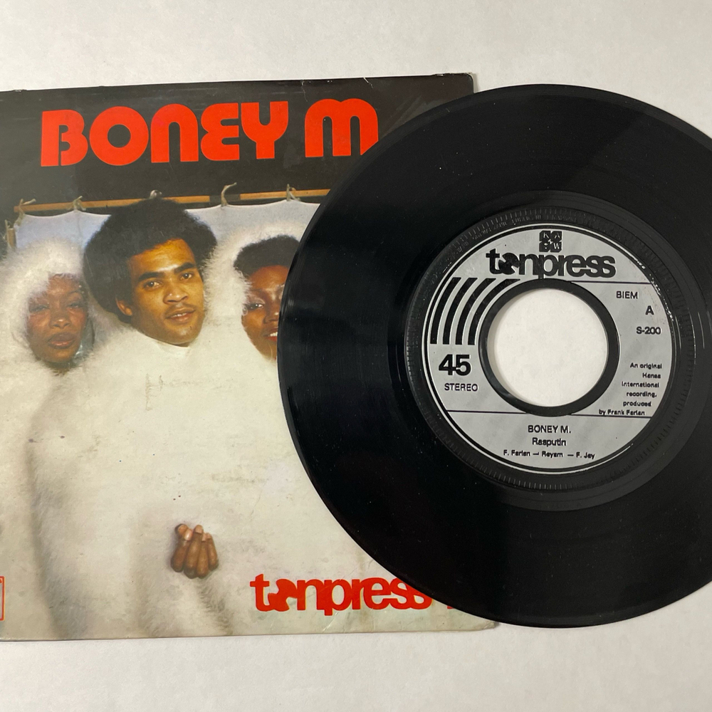 Винтажная виниловая пластинка Boney M. Бони М, Rasputin / Nightflight To Venus (Польша 1978) 7 дюймов