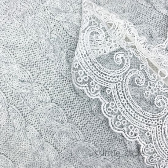 Конверт-одеяло на выписку "Косички" серый