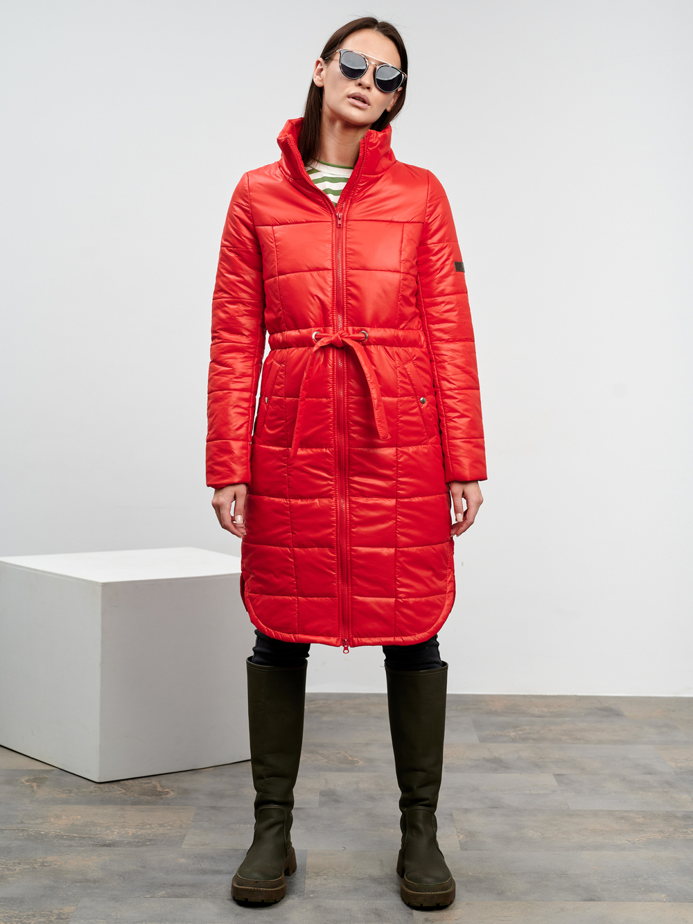 Пальто "Слим" красный