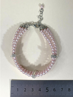 Браслет жемчужный с фианитами