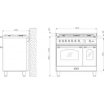 Варочный центр LOFRA RSD96MFTE/CI размеры