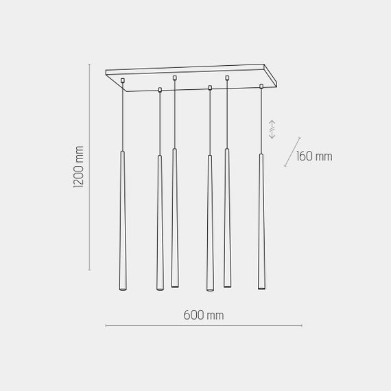 Подвесная люстра TK Lighting 6420 Piano Gold