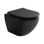 Подвесной унитаз Metropol Rimless черный матовый