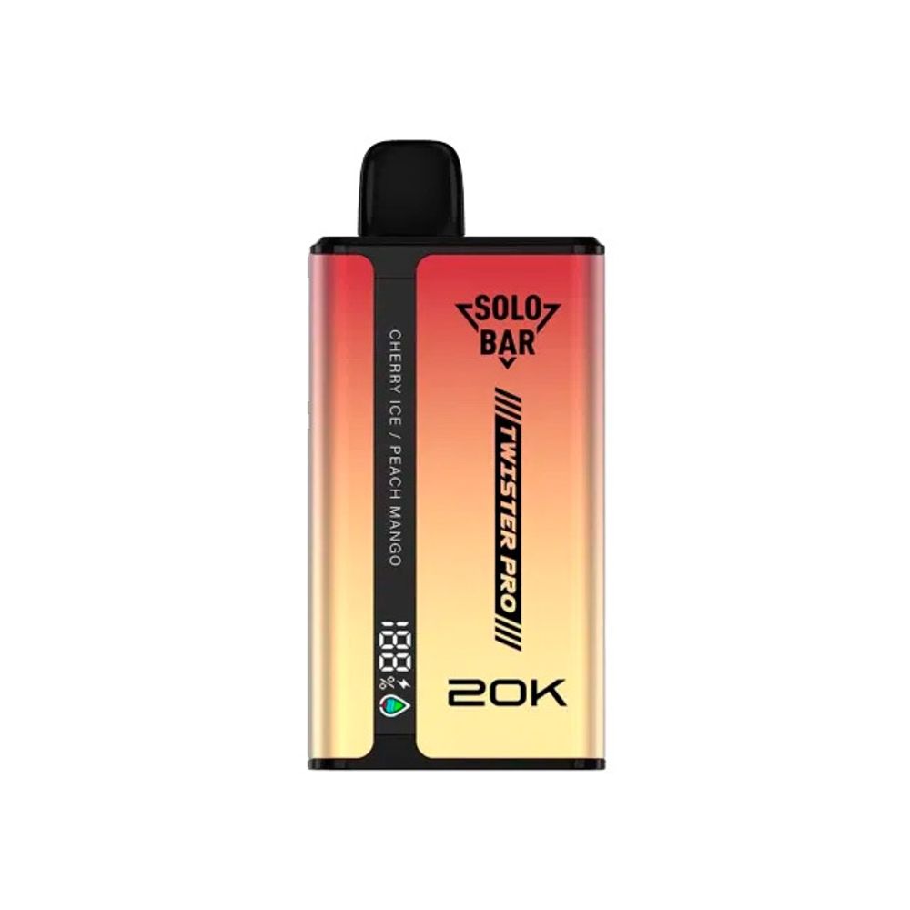 SOLOBAR Twister Pro 20K - Cherry Ice / Peach Mango (2% nic)