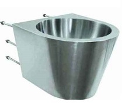 Раковина настенная круглая нерж. сталь NOFER 13036.P.S матовый