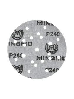 150мм P240 10шт. Шлифовальный абразивный круг для шлифовки под липучку Minamo Heavy Duty PF