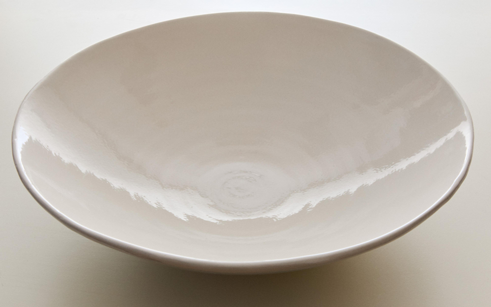 Zara Home блюдо сервировочное из фаянса, цвет кремовый, 43 см