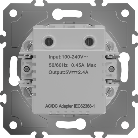 USB зарядное устройство 12 Вт тип A+С,  серия D16