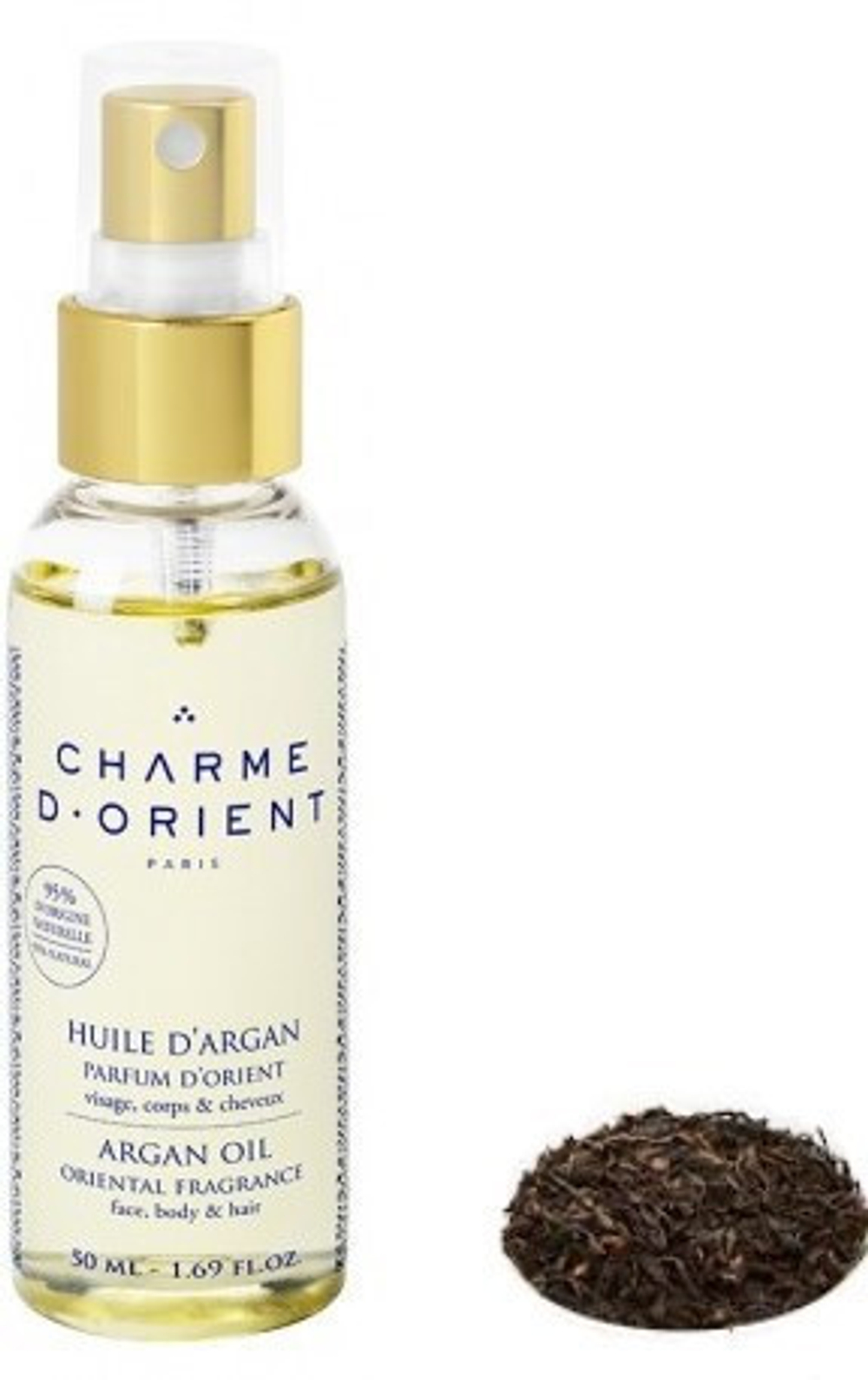 CHARME D'ORIENT Масло массажное для лица, тела, волос «Черный чай» Massage Oil Black Tea Fragrance (Шарм ди Ориент) 50 мл