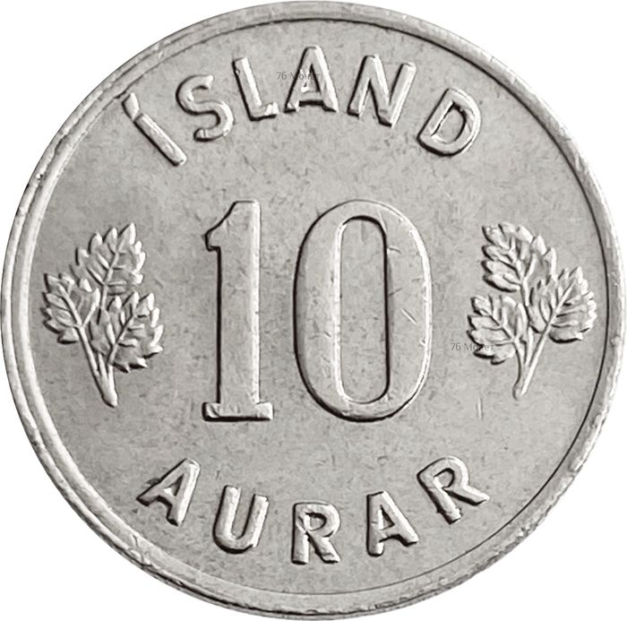 10 эйре 1946-1969 Исландия