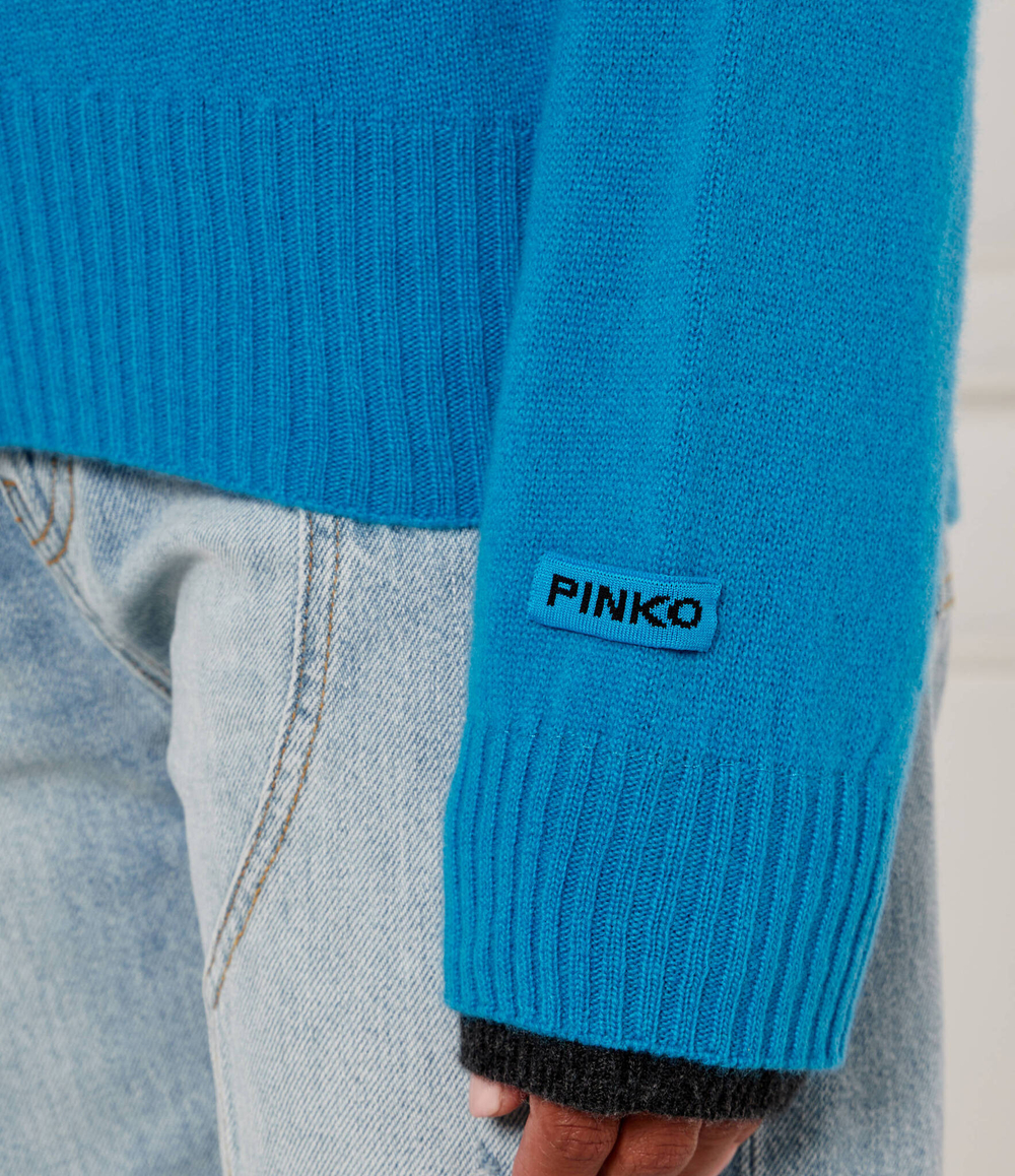 Хлопковый свитер донский Pinko - голубой(104468 A277)