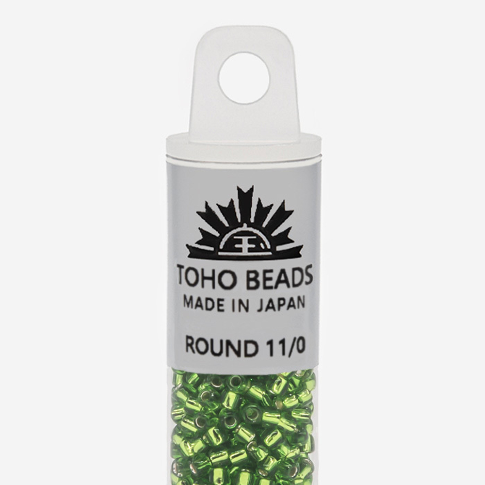 Японский бисер TOHO Round 11/0 (№27), с внутренним серебрением, прозрачный