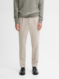 Massimo Dutti Костюмные брюки из смесового хлопка, песочный