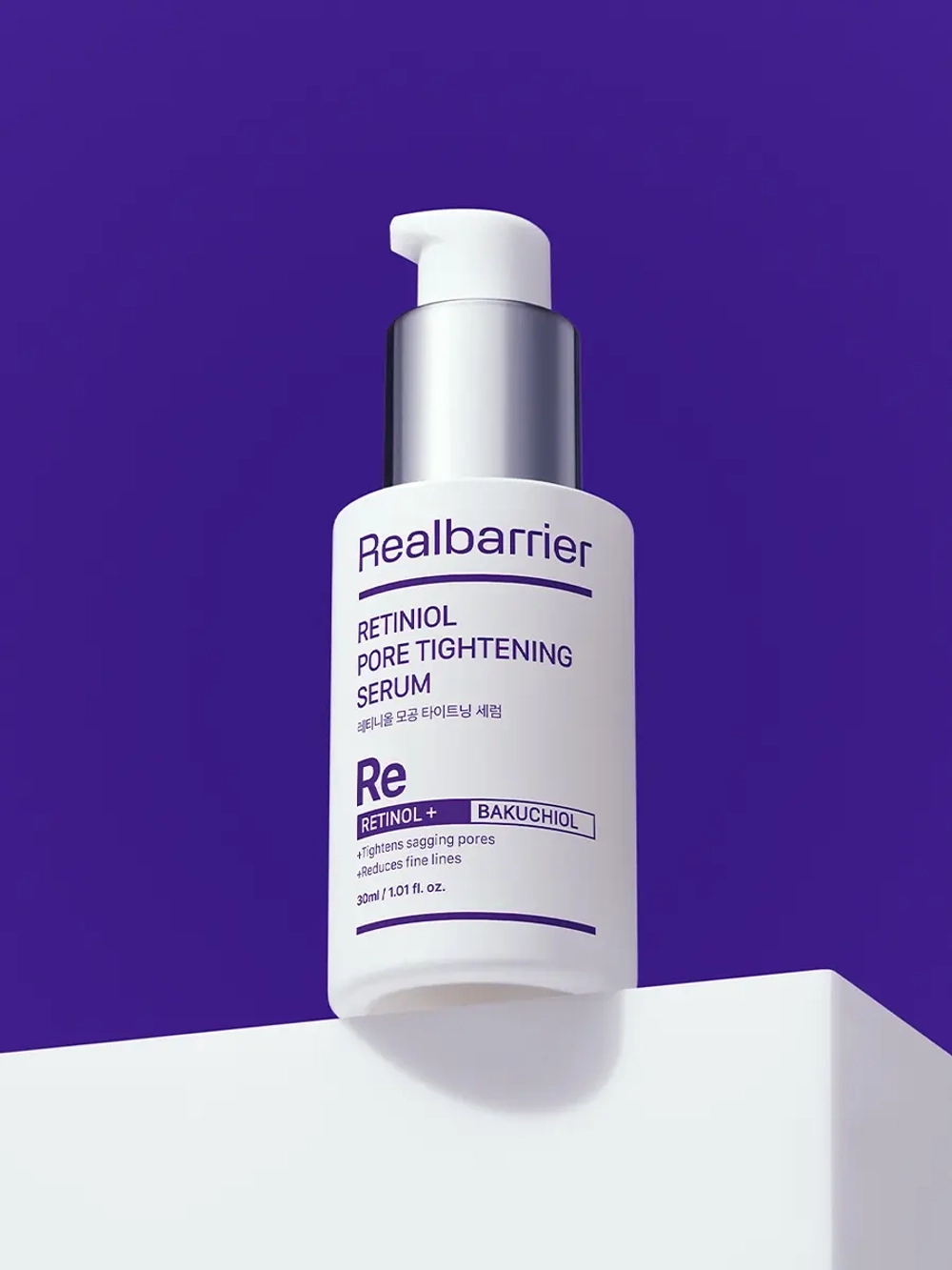 Real Barrier Омолаживающая сыворотка с 0.1% ретинола для сужения пор Retiniol Pore Tightening Serum 30 мл