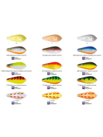 Блесна колебалка для рыбалки Mister Cro АТОМ, 67/12 незацепляйка G с точками, 3 штуки