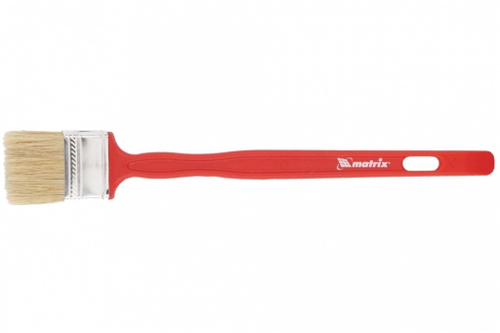 83358 Кисть радиаторная для эмалей, 50х12 мм, натуральная щетина, пластиковая рукоятка Matrix ///