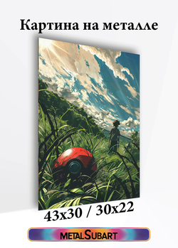 Картина на стену на металле от MetallSubArt "Покемон"