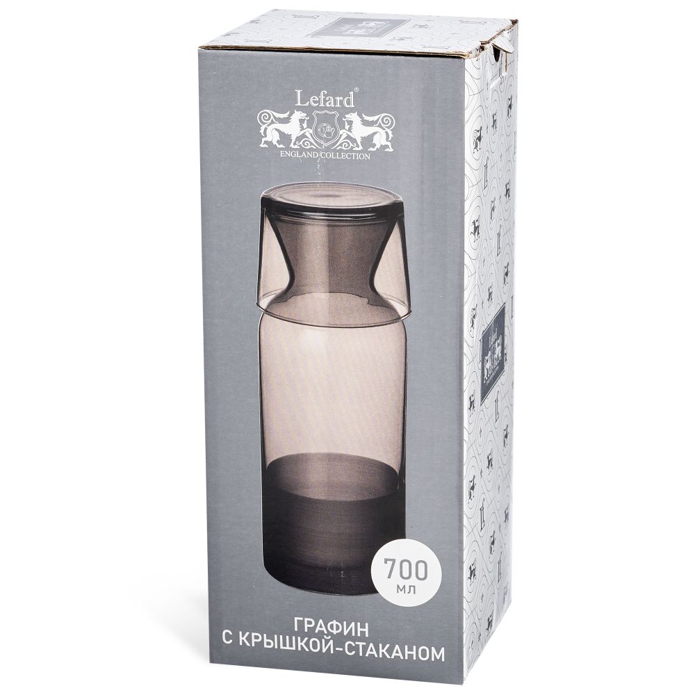 ГРАФИН С КРЫШКОЙ/СТАКАНОМ "COLORS" 700МЛ