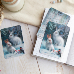 Календарик "Белые зайцы" 2026