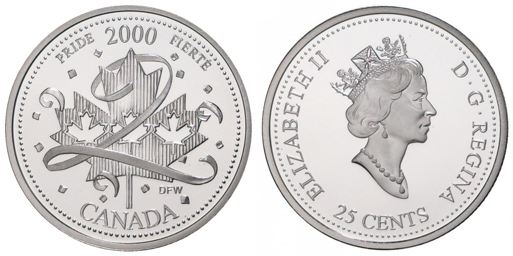 Канада 25 центов, 2000 Гордость