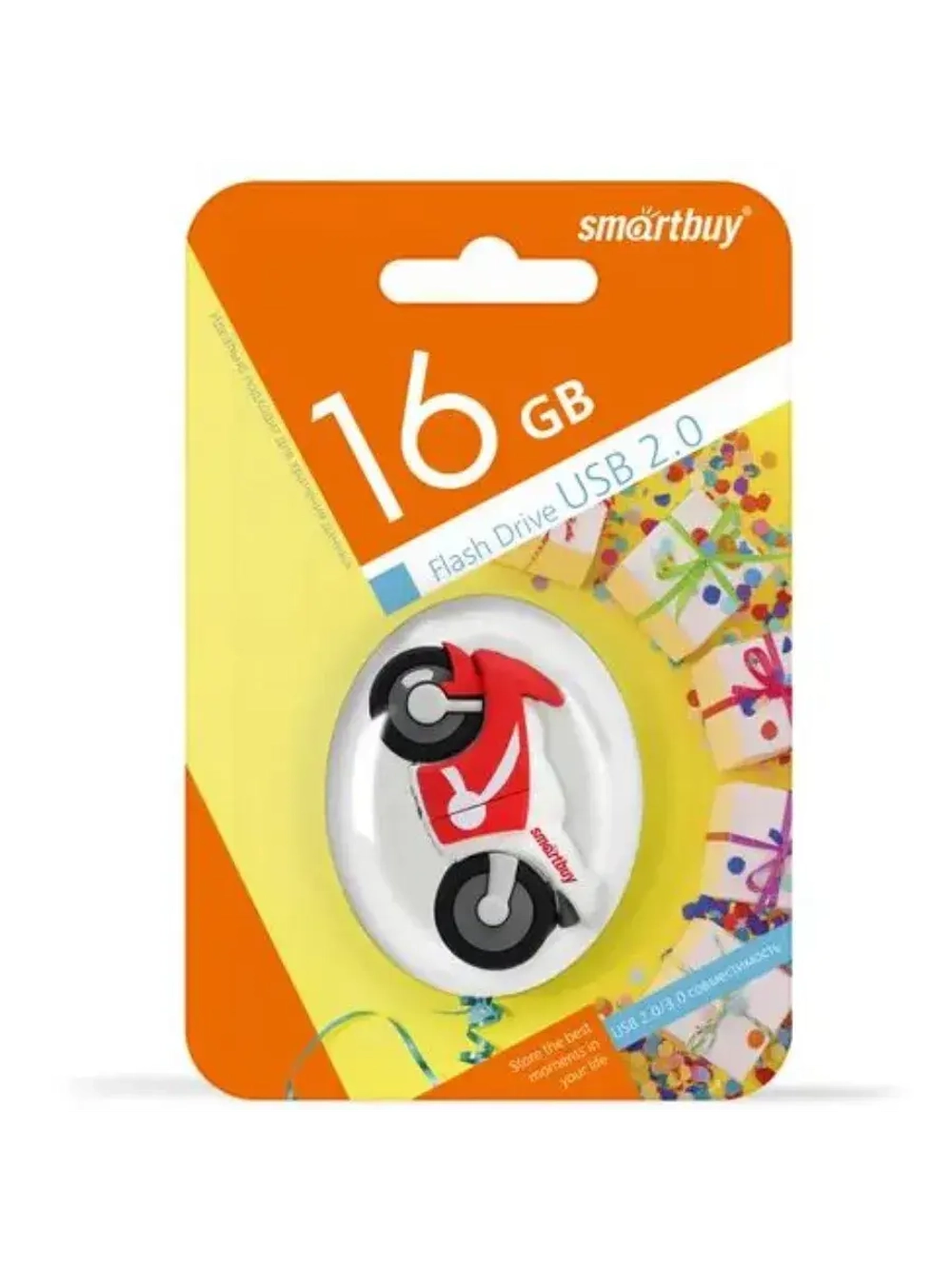 Память USB Flash 16 ГБ Wild series Motobike SB16GBBike RED