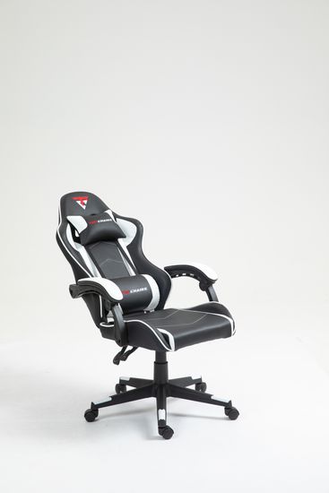 Кресло спортивное TopChairs Shadow черно-белый