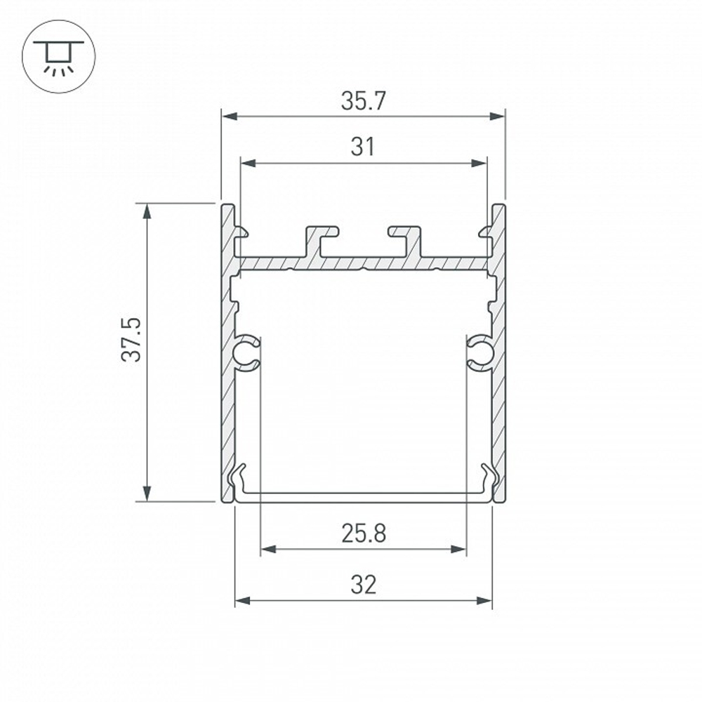 Профиль универсальный Arlight SL-LINE 043974