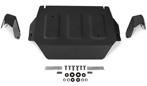 Защита РК Rival для Mercedes-Benz G-klasse W464 (V - 2.9D (249 л.с.); 4.0 (421/585 л.с.)) 2018-н.в. (устанавл-ся совместно с 222.3948.1), сталь 3 мм, с крепежом, штампованная, 222.3949.1