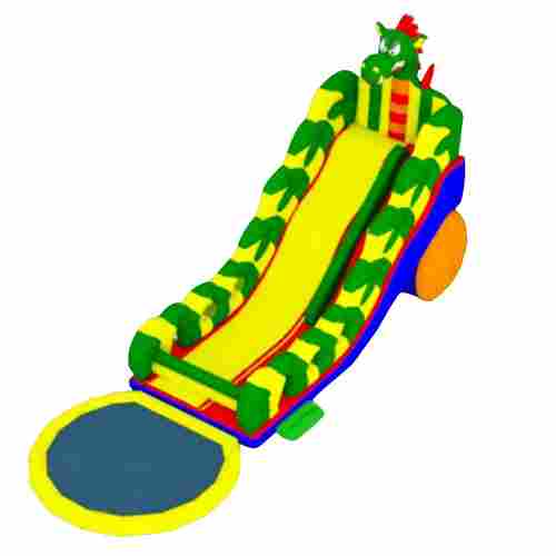 Надувная водная горка с бассейном «Драконий спуск», 17*6*9 м