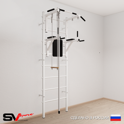 Шведская стенка Sv Sport 576 (Турник стандарт/Брусья/Канат/Трапеция)