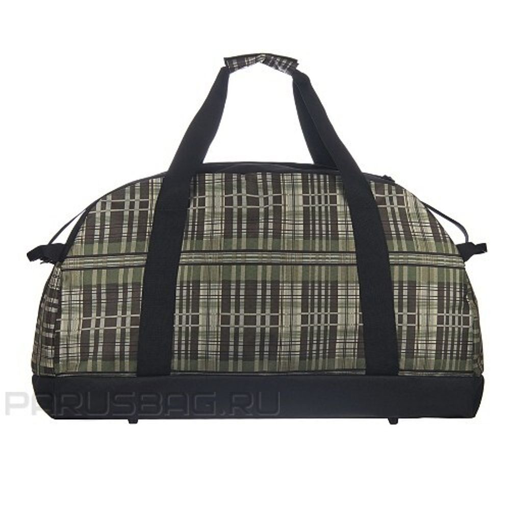 Сумка спортивная Grizzly 600-3/4 62*37*30см клетка чёрно-зелёная