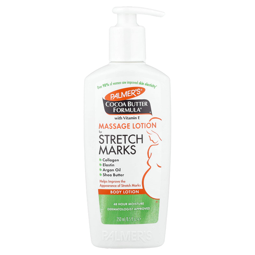 Palmer's, Cocoa Butter Formula®, массажный лосьон от растяжек с витамином E, 250 мл (8,5 жидк. унции)
