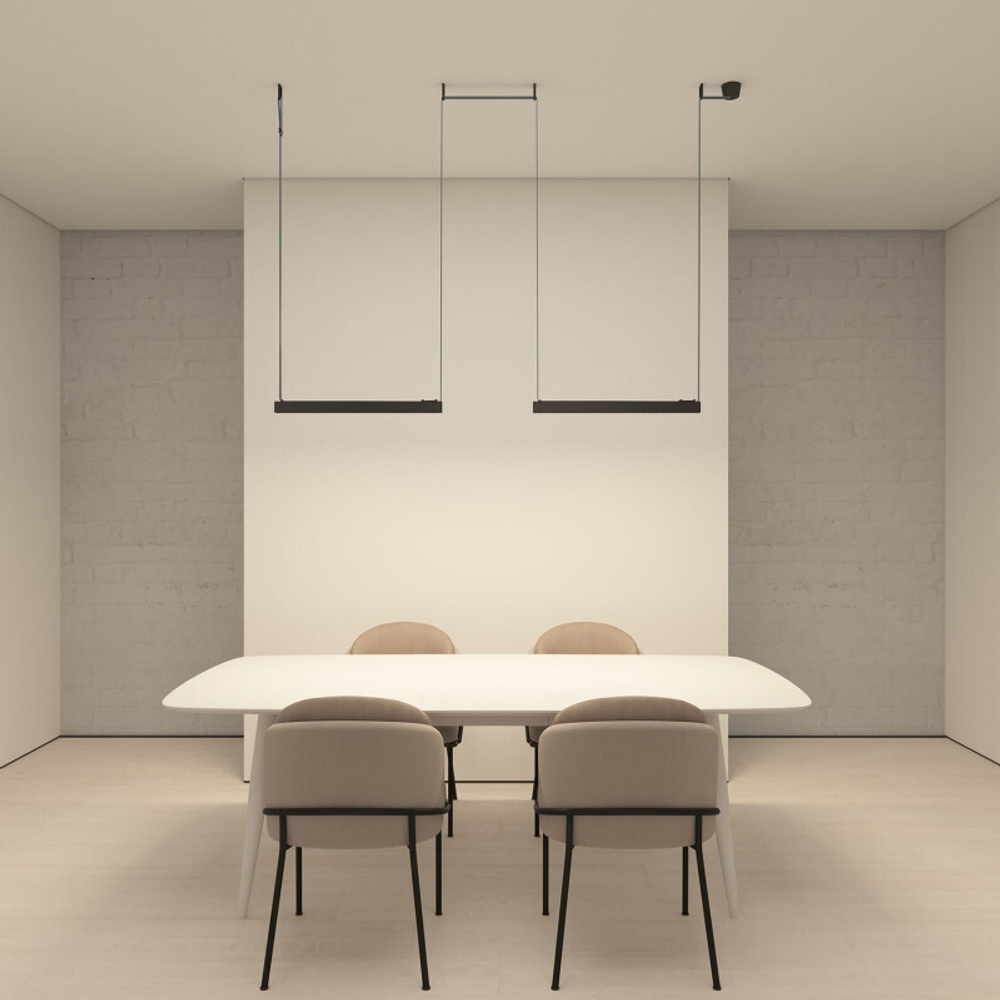 DK5573-BK Cветильник для трека-ремня Belty, серия Grill, со светодиодом, L642*W40*H45мм, 48V DC, 24W, RA90, 24°, 3000K, IP20, черный, алюминий