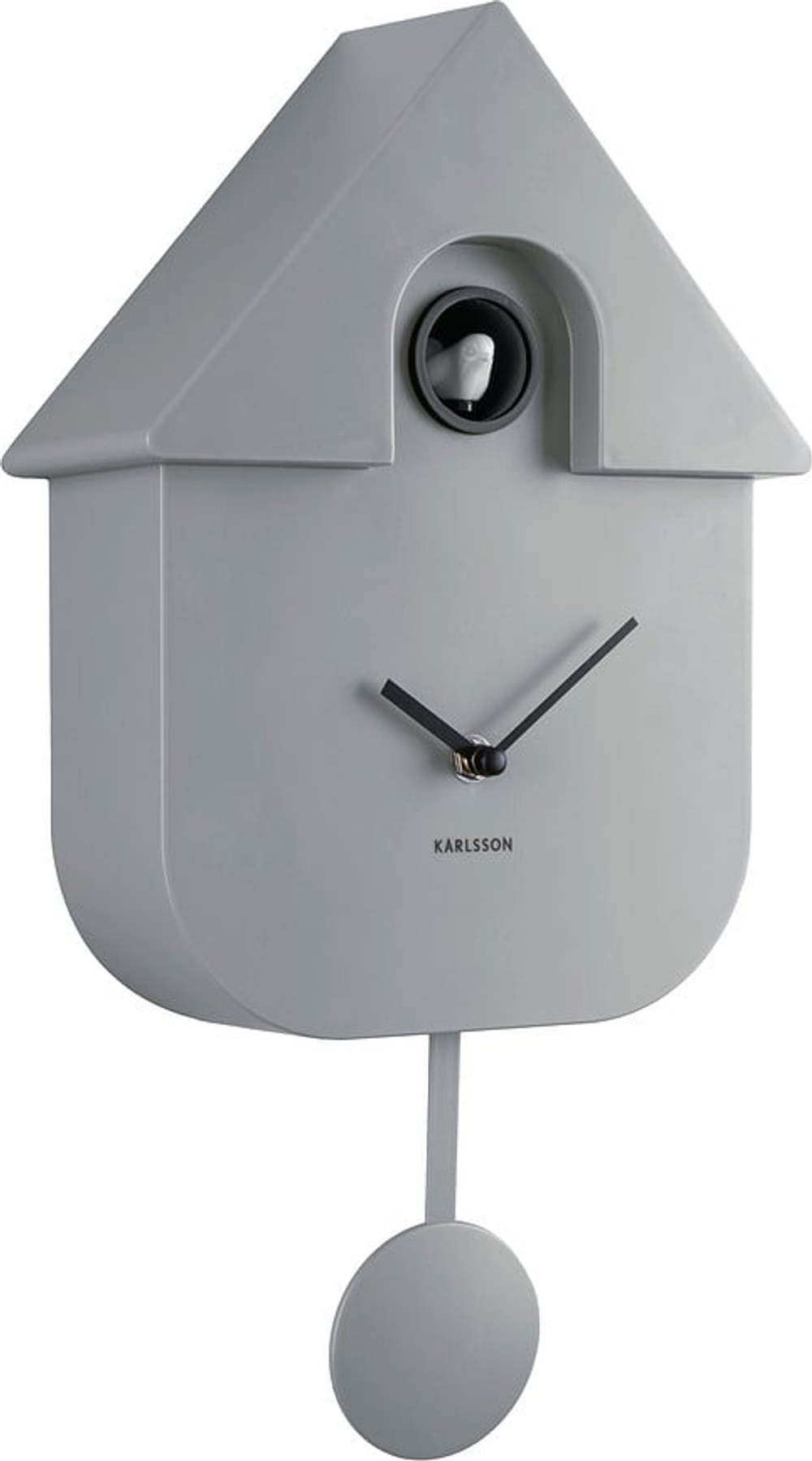 Настенные часы Karlsson Modern Cuckoo, пластик АБС, 41 см, серые