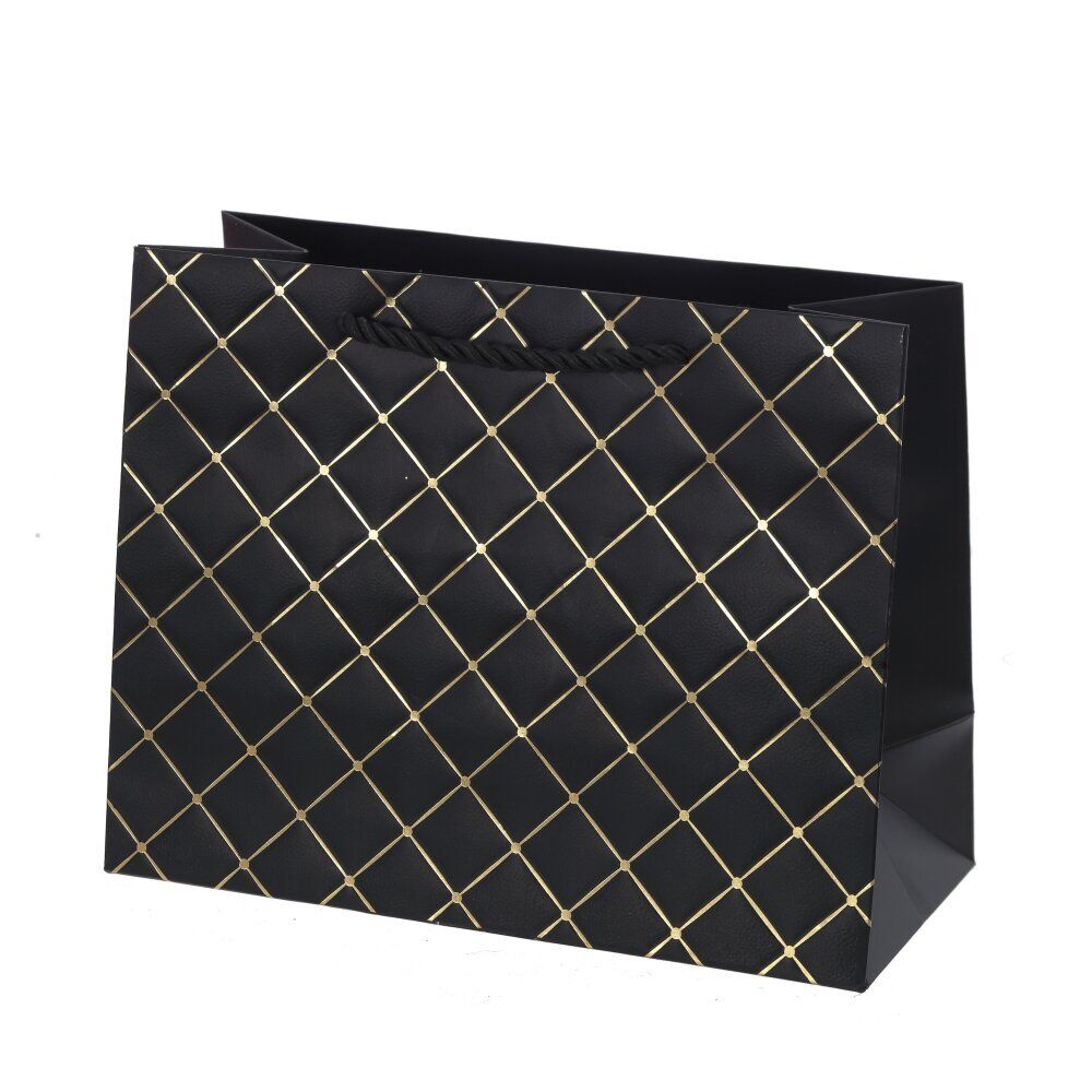 GAEM Пакет подарочный (бумага 210г/м2, блок 12шт), L23 W10 H18 см, 5в.