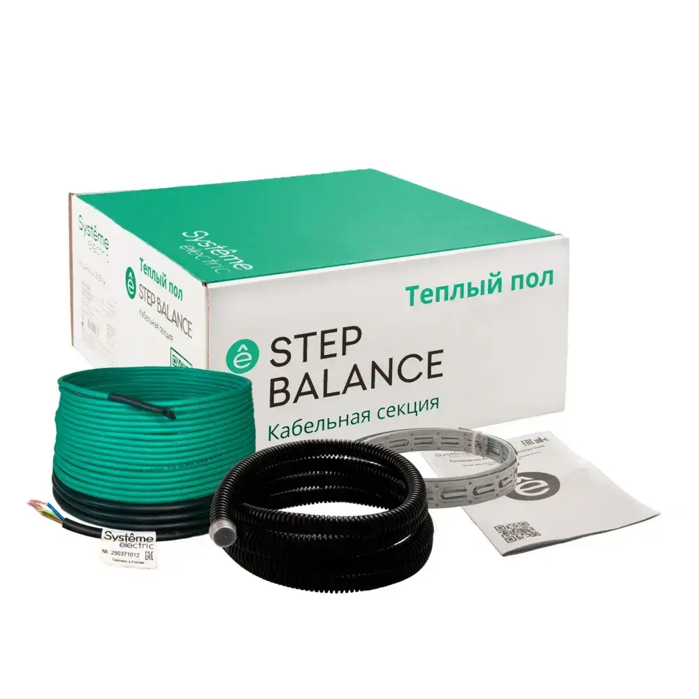 STEP BALANCE Секция кабельная (теплый пол) SBC018009, 18 Вт/м, 162 Вт, 9 м