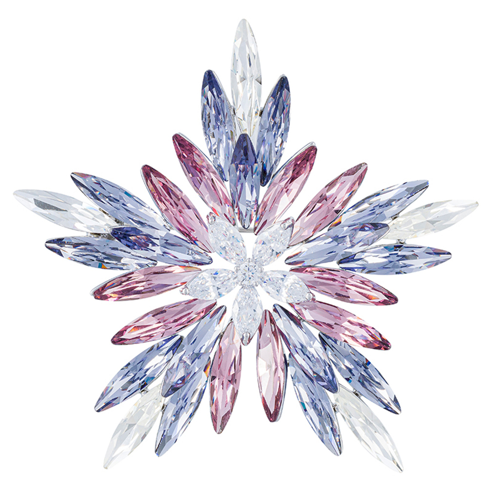 Брошь Fiore Luna СНЕЖИНКА Zircon Crystal XR1279B2 V/S