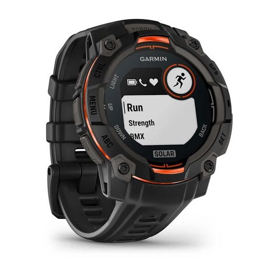 Умные часы Garmin Instinct 3 Solar 45 mm Black with Black Band (010-02934-00)