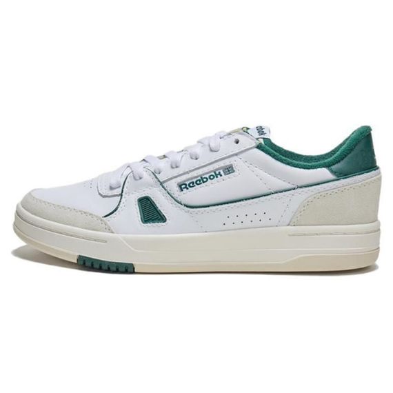 Reebok Lt Court Кроссовки для скейтбординга Низкие Бело-зеленые Унисекс