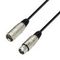 Adam Hall K3MMF0050 - кабель микрофонный XLR (F) - XLR (M), 2 x 0.31 мм2, 0.5 м, черный