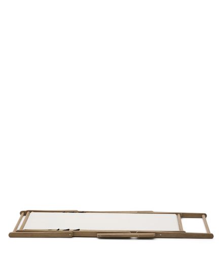 Cкладное кресло Vilara для улицы из акации и текстиля белого цвета La Forma Испания 