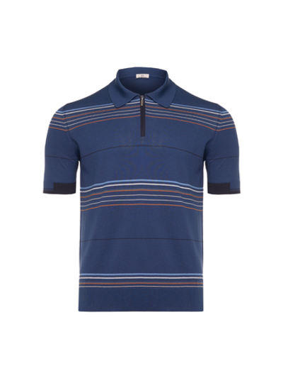 Поло с коротким рукавом на молнии Atelier Portofino