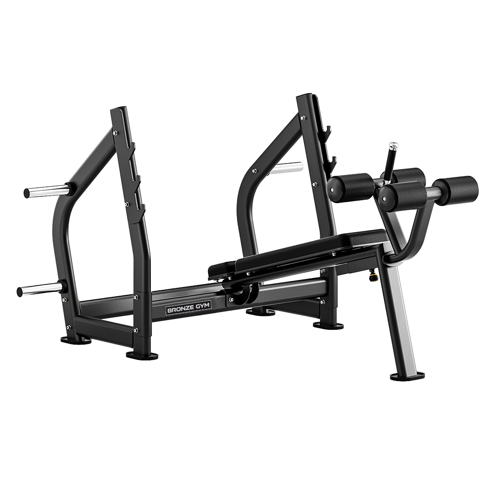 Скамья олимпийская для жима с отрицательным наклоном BRONZE GYM RAVE RE57