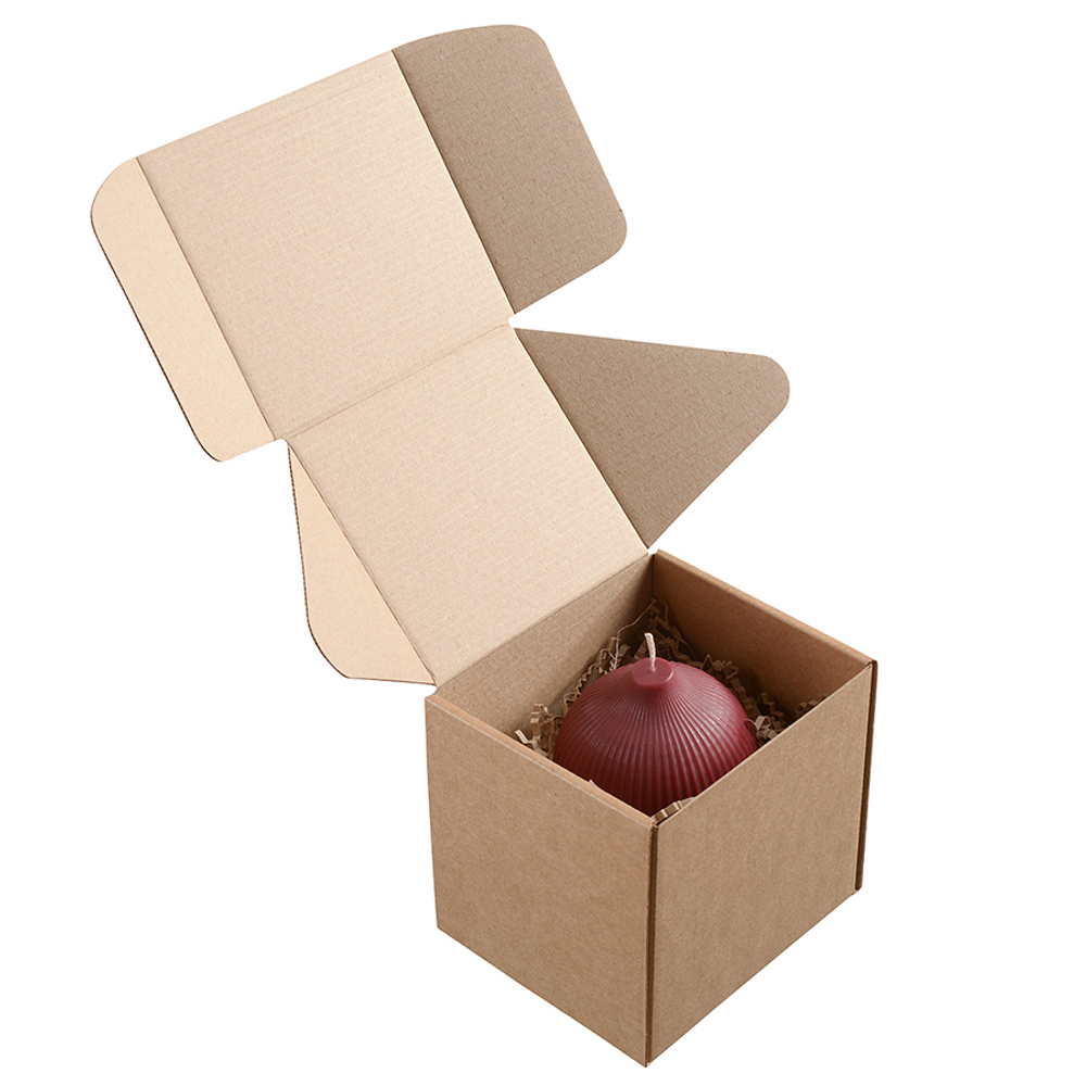 Свеча декоративная бордового цвета из коллекции edge, 10,5см