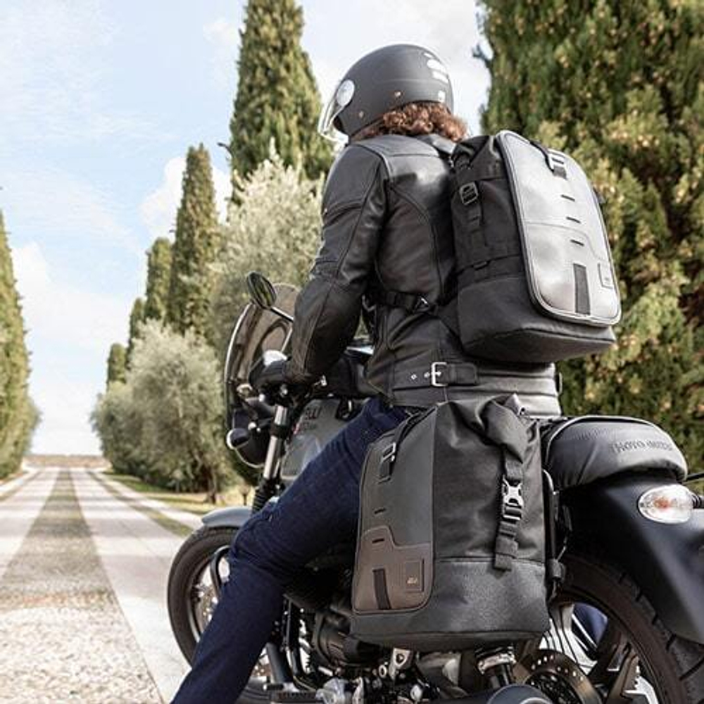 GIVI Мотосумка-рюкзак классическая для мотоцикла CRM101 18 л черно-коричневая